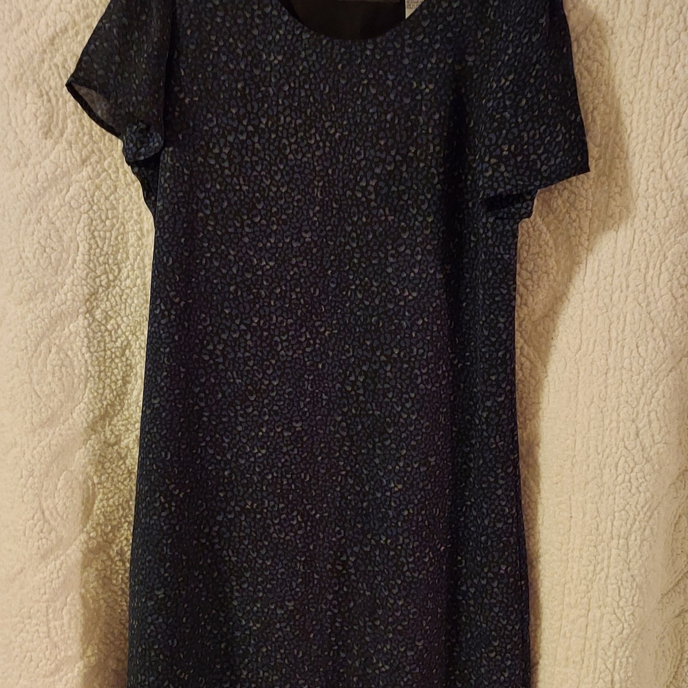 Sag Harbor Black and Blue Dress